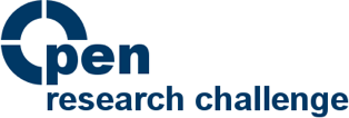 icon Open research challenge in blue, text only