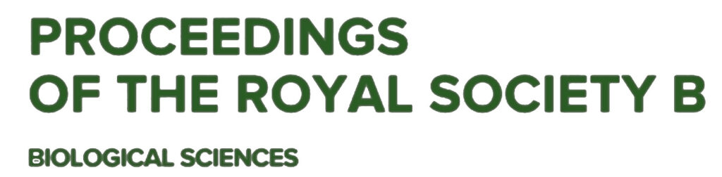 lettering of the journal Proceedings of the Royal Society B Biological Sciences